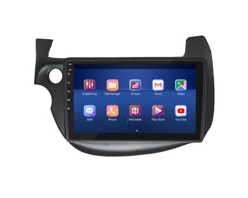 Штатная магнитола Lesko для Honda Jazz II Рестайлинг 2011-2014 экран 10" 2/32Gb 4G Wi-Fi GPS Top