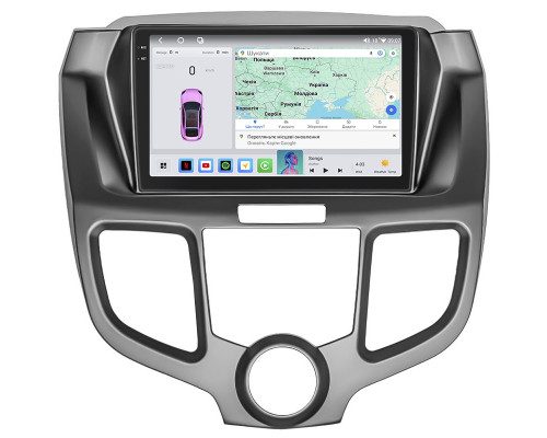 Штатная магнитола Lesko для Honda Odyssey III 2003-2008 экран 10" 4/64 QLED CarPlay 4G Wi-Fi GPS 360 Prime