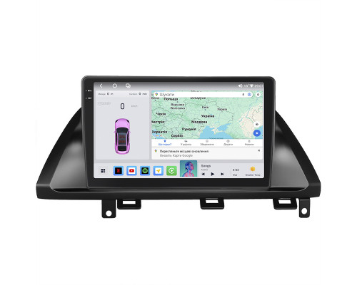 Штатная магнитола Lesko для Honda Odyssey IV 2008-2013 экран 10" 4/64 QLED CarPlay 4G Wi-Fi GPS 360 Prime
