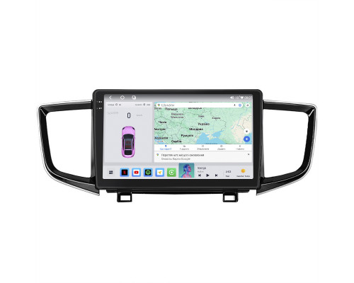 Штатная магнитола Lesko для Honda Pilot III 2015-2018 экран 10" 4/64 QLED CarPlay 4G Wi-Fi GPS 360 Prime