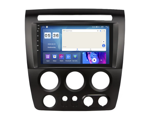 Штатная магнитола Lesko для Hummer H3  2005-2010 экран 9" 4/64Gb CarPlay 4G Wi-Fi GPS Prime