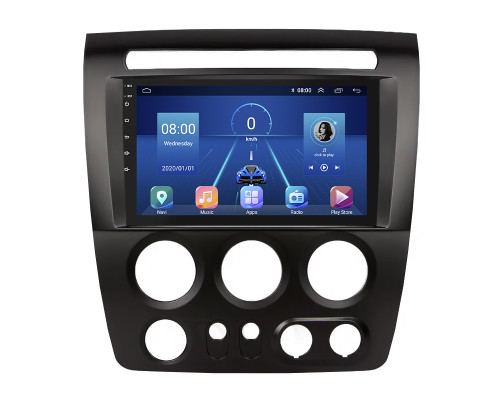 Штатная магнитола Lesko для Hummer H3  2005-2010 экран 9" 6/128Gb 4G Wi-Fi GPS Top