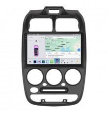 Штатная магнитола Lesko для Hyundai Accent II 1999-2012 экран 9" 4/64 QLED CarPlay 4G Wi-Fi GPS 360 Prime