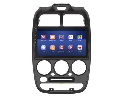 Штатная магнитола Lesko для Hyundai Accent II 1999-2012 экран 9" 4/64Gb 4G Wi-Fi GPS Top