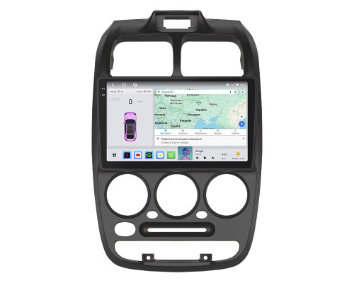 Штатная магнитола Lesko для Hyundai Accent II Рестайлинг 2002-2005 экран 9" 4/64 QLED CarPlay 4G Wi-Fi GPS 360 Prime