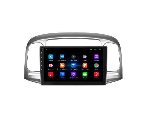 Штатная магнитола Lesko для Hyundai Accent III 2006-2011 экран 9" 1/16Gb Wi-Fi GPS Base
