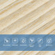 Самоклеющаяся декоративная 3D панель 700x700x5мм Бамбук Бежевый (077) SW-00000350