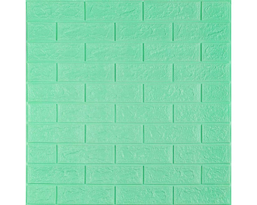 3D панель самоклеющаяся 700x770x5мм кирпич Мята (012-5) SW-00000148
