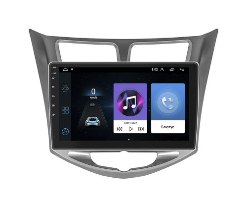 Штатная магнитола Lesko для Hyundai Accent IV 2010-2017 экран 10" 1/16Gb Wi-Fi GPS Base