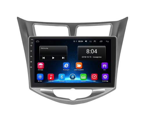 Штатная магнитола Lesko для Hyundai Accent IV 2010-2017 экран 10" 2/32Gb Wi-Fi GPS Base
