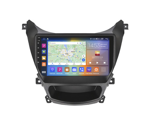 Штатная магнитола Lesko для Hyundai Avante V 2010-2015 экран 9" 2/32Gb CarPlay 4G Wi-Fi GPS Prime