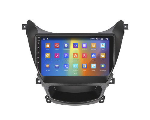 Штатная магнитола Lesko для Hyundai Avante V 2010-2015 экран 9" 4/64Gb CarPlay 4G Wi-Fi GPS Prime