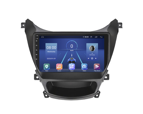 Штатная магнитола Lesko для Hyundai Avante V 2010-2015 экран 9" 2/32Gb 4G Wi-Fi GPS Top