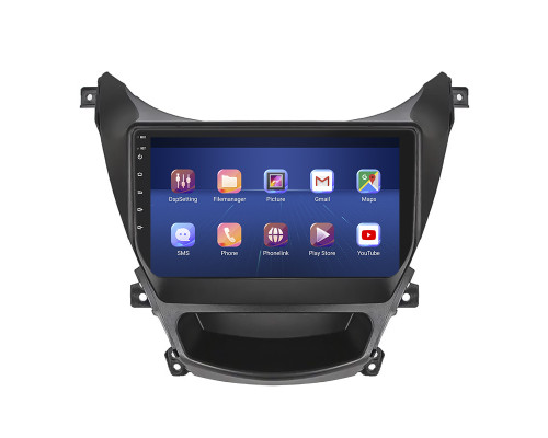 Штатная магнитола Lesko для Hyundai Avante V 2010-2015 экран 9" 4/64Gb 4G Wi-Fi GPS Top