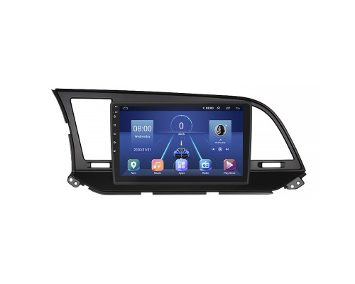 Штатная магнитола Lesko для Hyundai Avante VI 2015-н.в. экран 9" 2/32Gb 4G Wi-Fi GPS Top