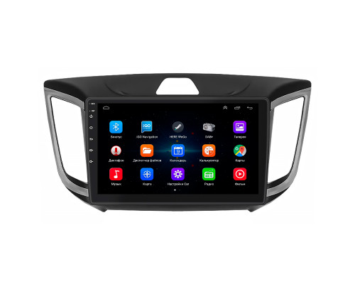 Штатная магнитола Lesko для Hyundai Creta I 2016-2020 экран 10" 2/32Gb Wi-Fi GPS Base