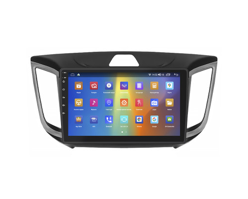 Штатная магнитола Lesko для Hyundai Creta I 2016-2020 экран 10" 2/32Gb CarPlay 4G Wi-Fi GPS Prime