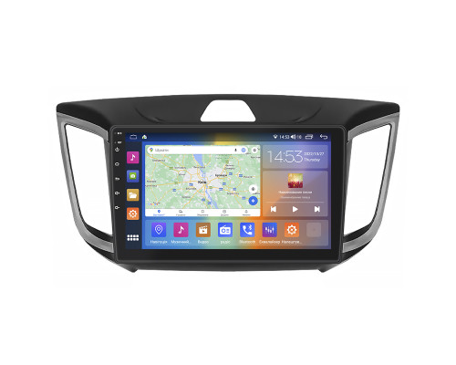 Штатная магнитола Lesko для Hyundai Creta I 2016-2020 экран 10" 4/64Gb CarPlay 4G Wi-Fi GPS Prime