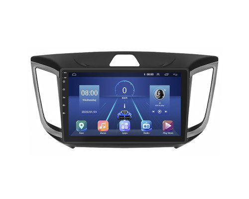 Штатная магнитола Lesko для Hyundai Creta I 2016-2020 экран 10" 2/32Gb 4G Wi-Fi GPS Top