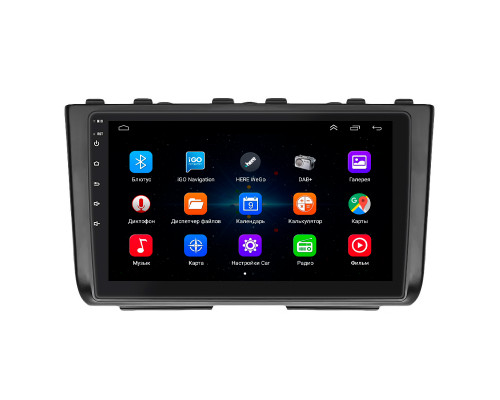 Штатная магнитола Lesko для Hyundai Creta II 2021-н.в. экран 9" 1/16Gb Wi-Fi GPS Base