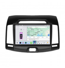Штатная магнитола Lesko для Hyundai Elantra IV (HD) 2006-2011 экран 9" 4/64 QLED CarPlay 4G Wi-Fi GPS 360 Prime