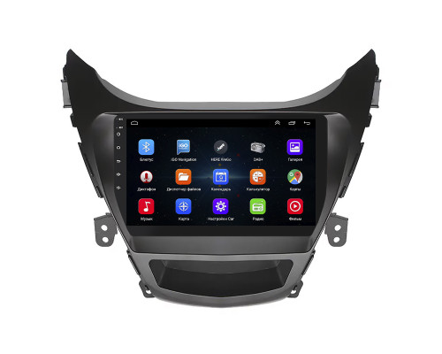 Штатная магнитола Lesko для Hyundai Elantra V (MD) 2010-2014 экран 9" 1/16Gb Wi-Fi GPS Base