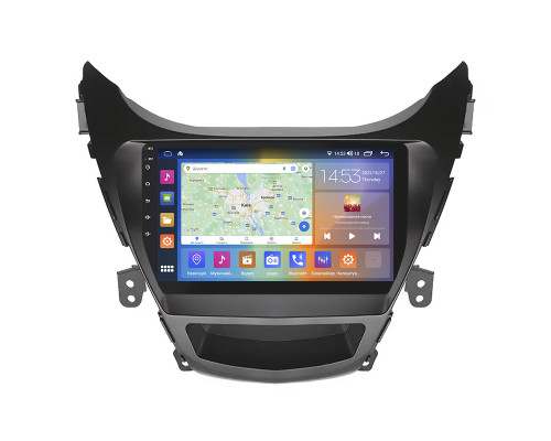 Штатная магнитола Lesko для Hyundai Elantra V (MD) 2010-2014 экран 9" 4/64Gb CarPlay 4G Wi-Fi GPS Prime