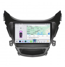 Штатная магнитола Lesko для Hyundai Elantra V (MD) 2010-2014 экран 9" 4/64 QLED CarPlay 4G Wi-Fi GPS 360 Prime