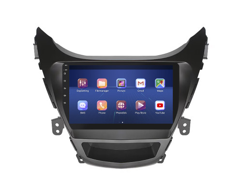 Штатная магнитола Lesko для Hyundai Elantra V (MD) 2010-2014 экран 9" 2/32Gb 4G Wi-Fi GPS Top