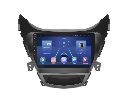 Штатная магнитола Lesko для Hyundai Elantra V (MD) 2010-2014 экран 9" 4/64Gb 4G Wi-Fi GPS Top