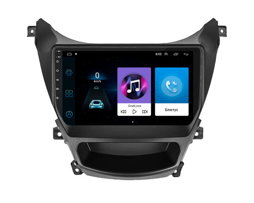 Штатная магнитола Lesko для Hyundai Elantra V (MD) Рестайлинг 2013-2016 экран 9" 1/16Gb Wi-Fi GPS Base