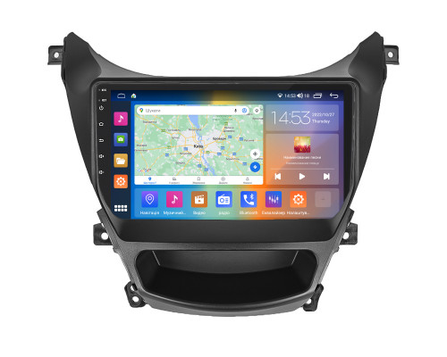 Штатная магнитола Lesko для Hyundai Elantra V (MD) Рестайлинг 2013-2016 экран 9" 2/32Gb CarPlay 4G Wi-Fi GPS Prime