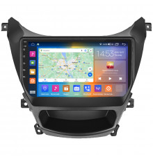Штатная магнитола Lesko для Hyundai Elantra V (MD) Рестайлинг 2013-2016 экран 9" 4/64Gb CarPlay 4G Wi-Fi GPS Prime