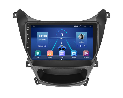 Штатная магнитола Lesko для Hyundai Elantra V (MD) Рестайлинг 2013-2016 экран 9" 2/32Gb 4G Wi-Fi GPS Top