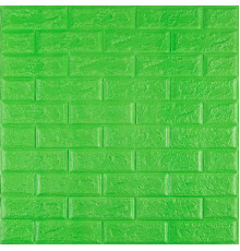 3D панель самоклеющаяся 700x770x5мм кирпич Зеленый (013-5) SW-00000149