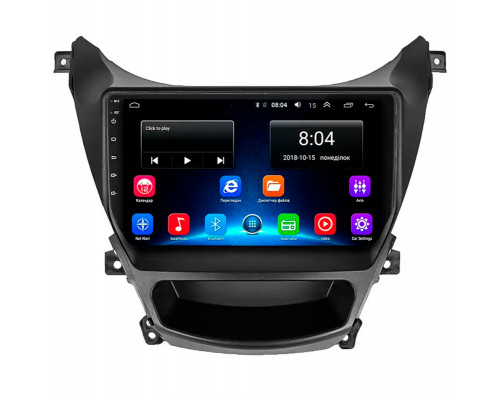 Штатная магнитола Lesko для Hyundai Elantra V (MD) Рестайлинг ver 2 2013-2016 экран 9" 2/32Gb Wi-Fi GPS Base