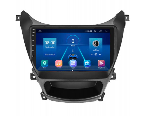 Штатная магнитола Lesko для Hyundai Elantra V (MD) Рестайлинг ver 2 2013-2016 экран 9" 4/64Gb 4G Wi-Fi GPS Top