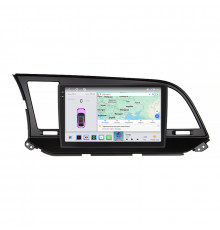 Штатная магнитола Lesko для Hyundai Elantra VI (AD) 2015-2019 экран 9" 4/64 QLED CarPlay 4G Wi-Fi GPS 360 Prime