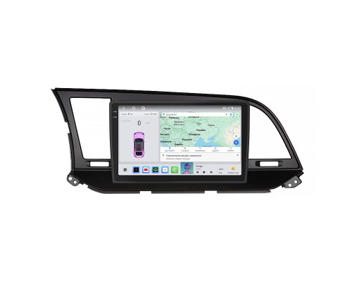 Штатная магнитола Lesko для Hyundai Elantra VI (AD) 2015-2019 экран 9" 4/64 QLED CarPlay 4G Wi-Fi GPS 360 Prime