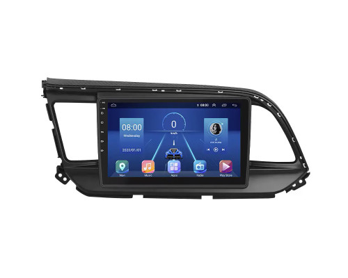 Штатная магнитола Lesko для Hyundai Elantra VI (AD) Рестайлинг ver 2 2018-2020 экран 9" 4/64Gb 4G Wi-Fi GPS Top