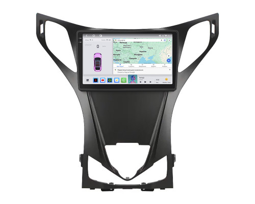 Штатная магнитола Lesko для Hyundai H-1 II 2007-2015 экран 9" 4/64 QLED CarPlay 4G Wi-Fi GPS 360 Prime