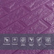 3D панель самоклеющаяся 700x770x5мм кирпич Фиолетовый (016-5) SW-00000150