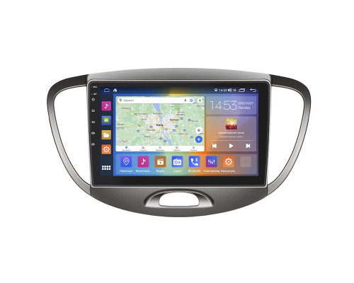 Штатная магнитола Lesko для Hyundai i10 I 2007-2013 экран 9" 2/32Gb CarPlay 4G Wi-Fi GPS Prime