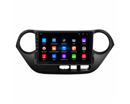 Штатная магнитола Lesko для Hyundai i10 II 2013-2016 экран 9" 1/16Gb Wi-Fi GPS Base