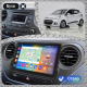 Штатная магнитола Lesko для Hyundai i10 II 2013-2016 экран 9" 4/64Gb CarPlay 4G Wi-Fi GPS Prime