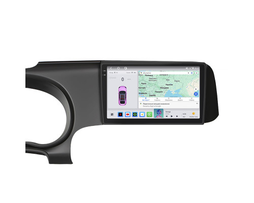 Штатная магнитола Lesko для Hyundai i10 III 2019-н.в. экран 9" 4/64 QLED CarPlay 4G Wi-Fi GPS 360 Prime