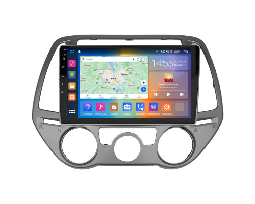 Штатная магнитола Lesko для Hyundai i20 I Рестайлинг 2012-2014 экран 9" 4/64Gb CarPlay 4G Wi-Fi GPS Prime