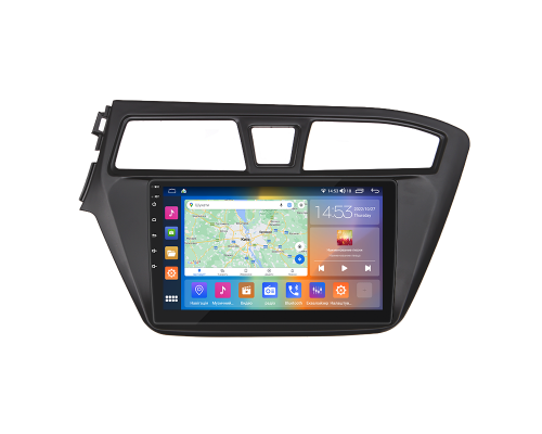Штатная магнитола Lesko для Hyundai i20 II 2014-2018 экран 9" 2/32Gb CarPlay 4G Wi-Fi GPS Prime