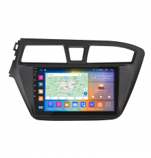 Штатная магнитола Lesko для Hyundai i20 II 2014-2018 экран 9" 4/64Gb CarPlay 4G Wi-Fi GPS Prime