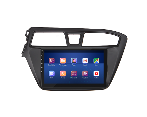 Штатная магнитола Lesko для Hyundai i20 II 2014-2018 экран 9" 4/64Gb 4G Wi-Fi GPS Top